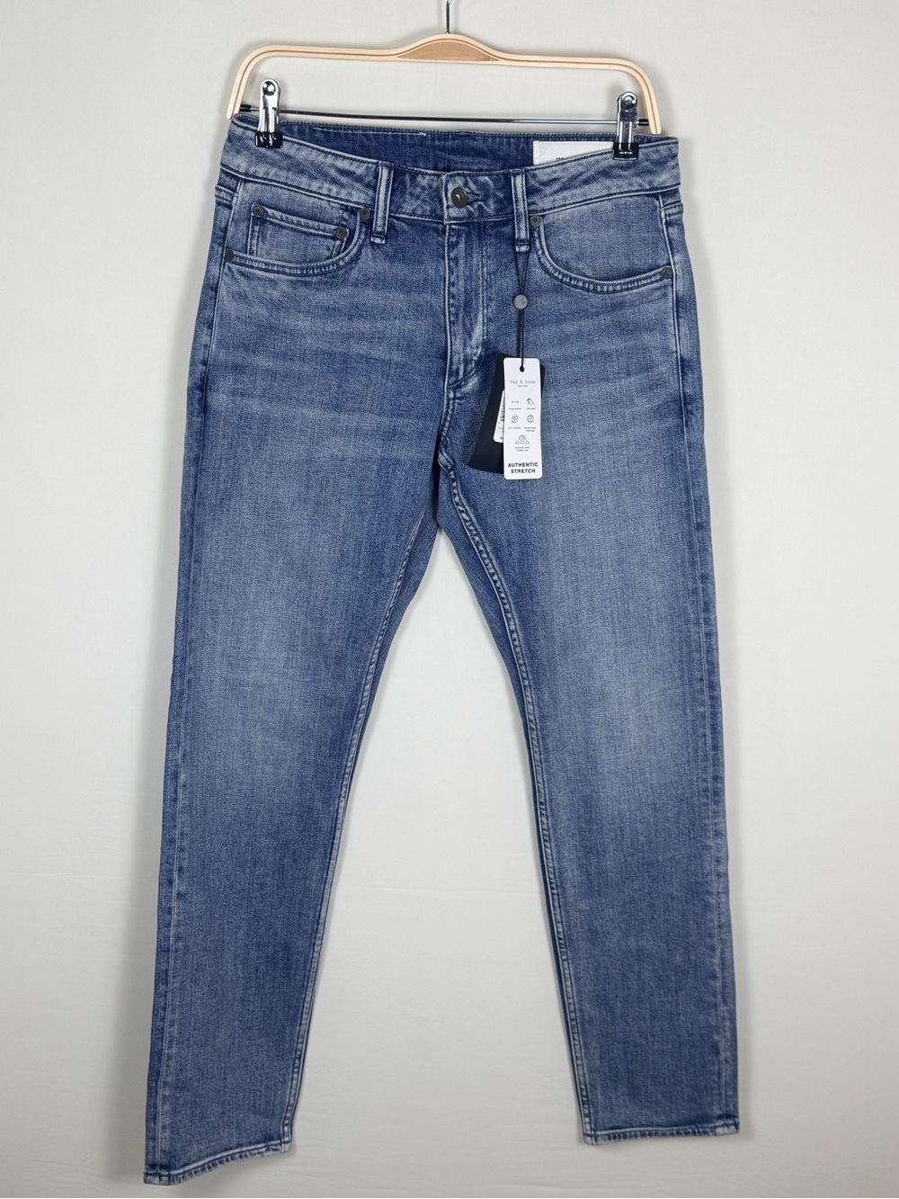 Rag & Bone Fit 3 Athletic Jeans 28x30 Slim Straight Stretch Denim Small Waist